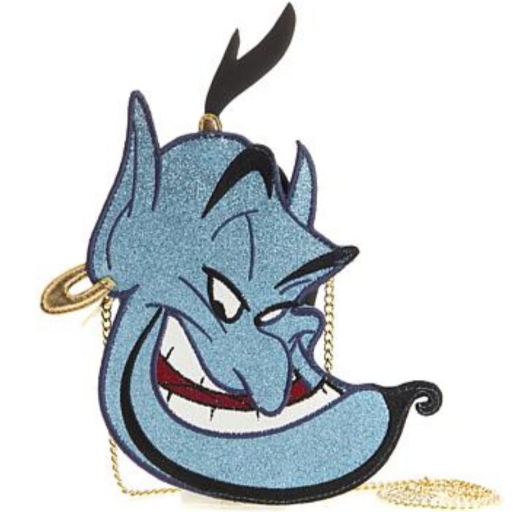 Disney Aladdin Genie Cross Body Purse Blue NEW BAG